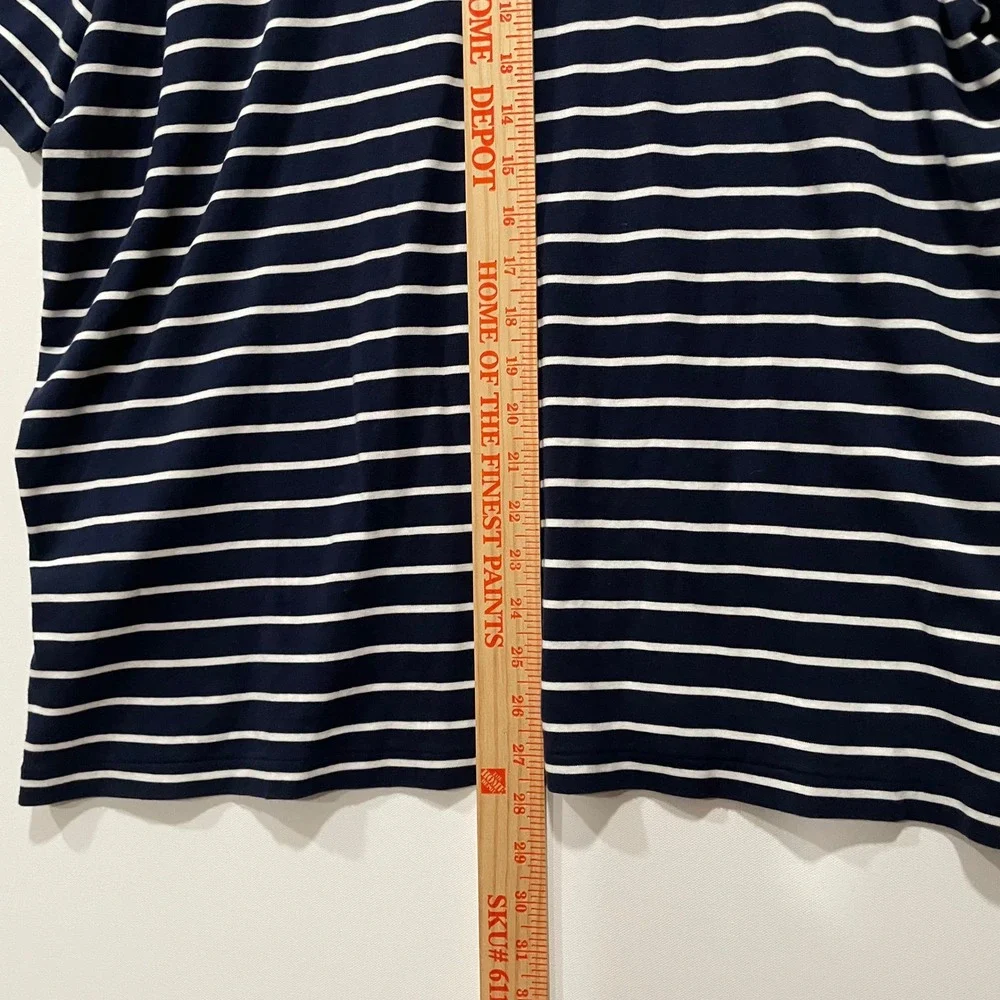 Polo Ralph Lauren Mens XXL Striped Custom Slim Fit‎ SS Polo Shirt Flesh Pony